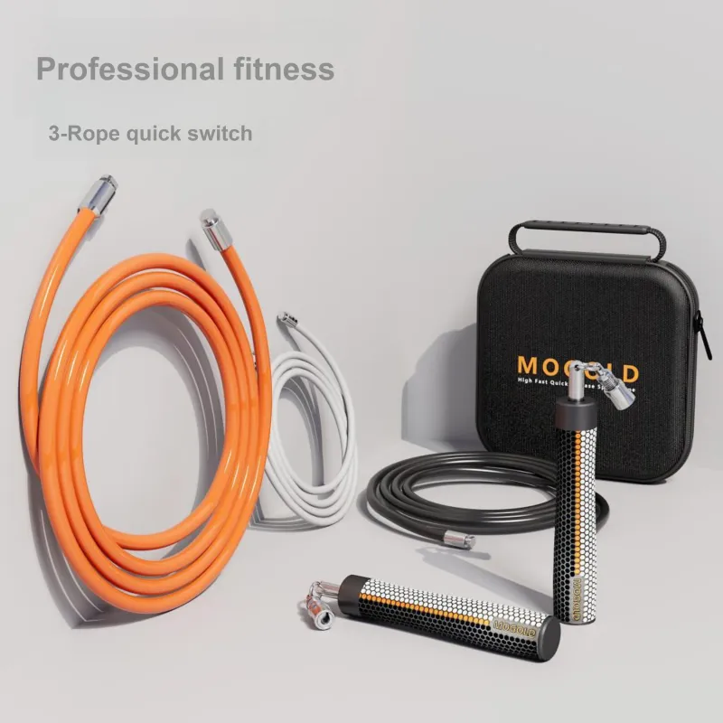 MOGOLD Sports & Fitness Non Countable Jump Ropes Adults Handle Material Aluminum Alloy+Rope Material Steel Wire 3m-1