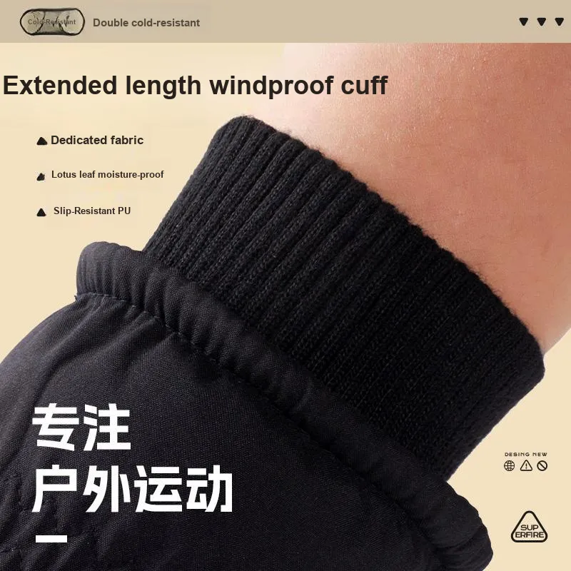 SuperFire Polar Fleece Sports Gloves Unisex-5