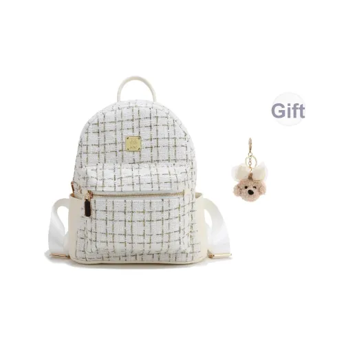 Carit Koty Полиуретан ПУ (полиуретан) Рюкзак Стандартный Женский Экрю