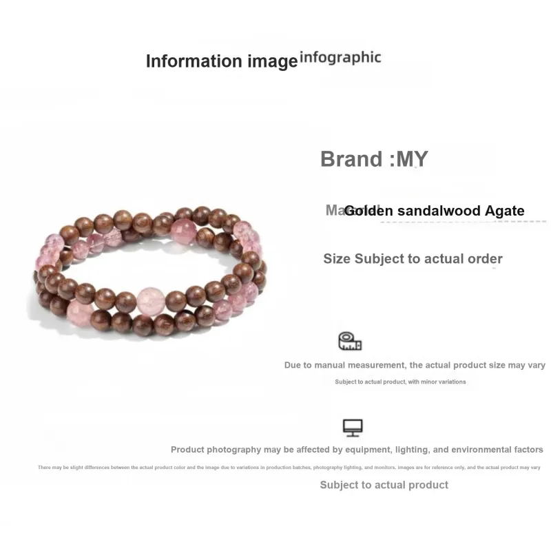 MY Golden Sandalwood Bracelets Unisex-3