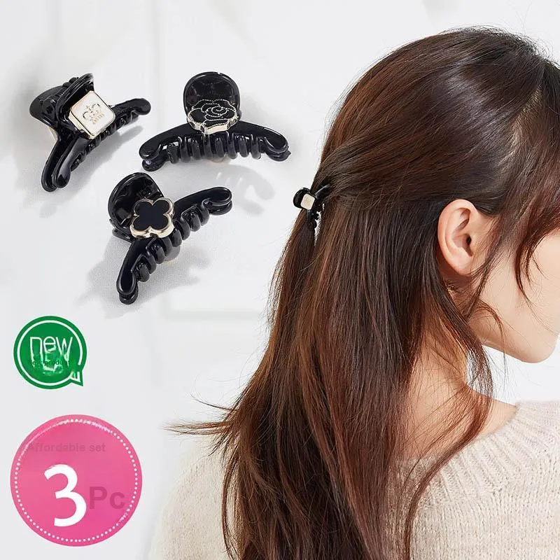 Yiru Acrylic Three Piece Set Claw Clip Hair Clip Women's-6