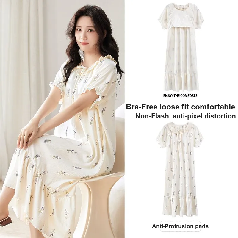 JINXU Women's Nightgowns-4
