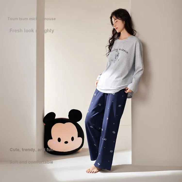 JINGYUN x Disney Pajama Set Women's Bean Gray-2