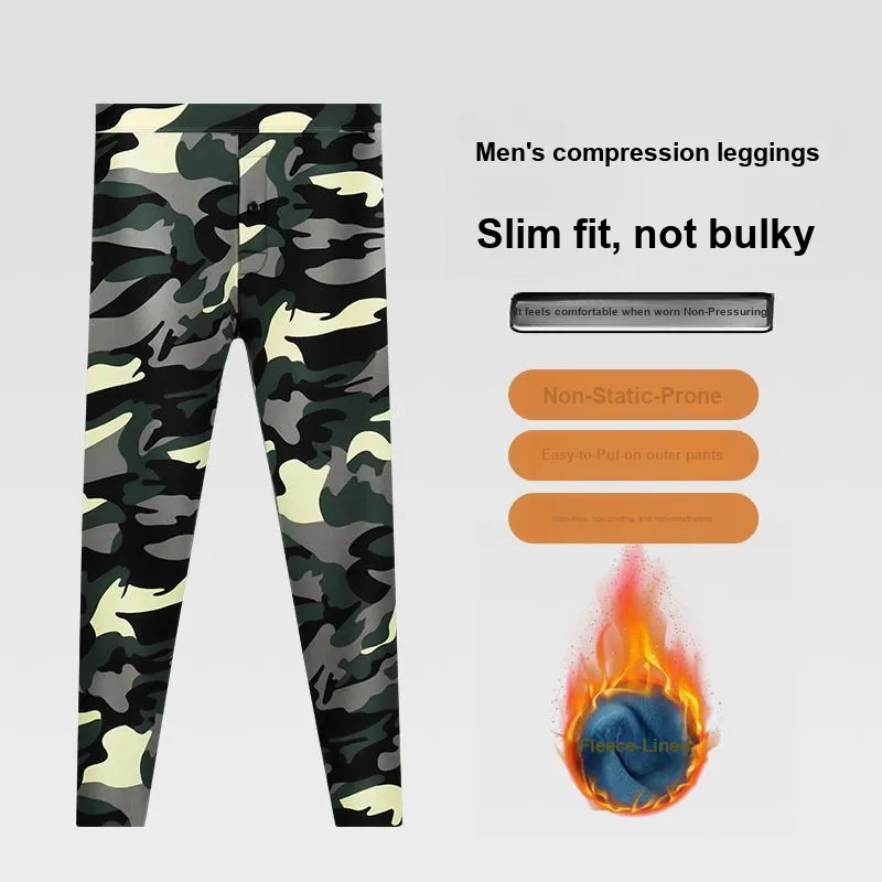 Sicily Leggings Men's Fleece Lined Long Johns-1