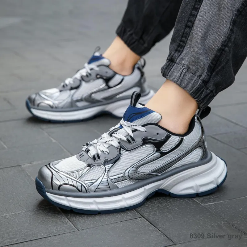 Jerden Smith Cushioning Support Abrasion Resistant Breathable Slip Resistant Low Top Chunky Sneakers Men's-13