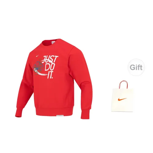 Nike Dri-FIT Standard Issue Sweatshirts Men University Red With A Complimentary Gift Bag