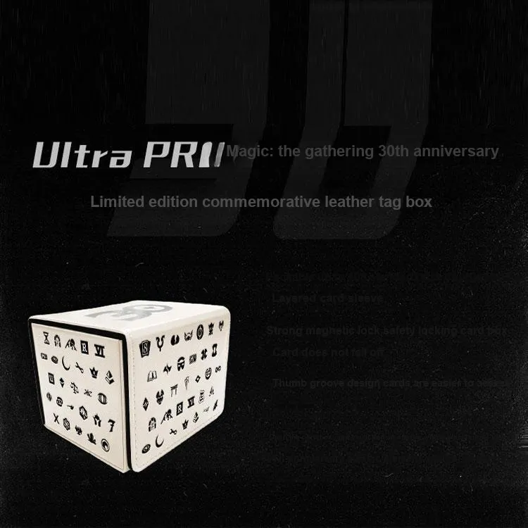 ULTRA PRO Magic  The Gathering 30th Anniversary Limited Edition Commemorative Leather Label Box Card Accessories-3