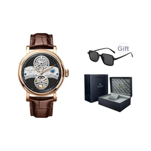 PONIGER Автоматический Механический Механизм Мужские Часы 41мм*41мм*11,5мм Белый