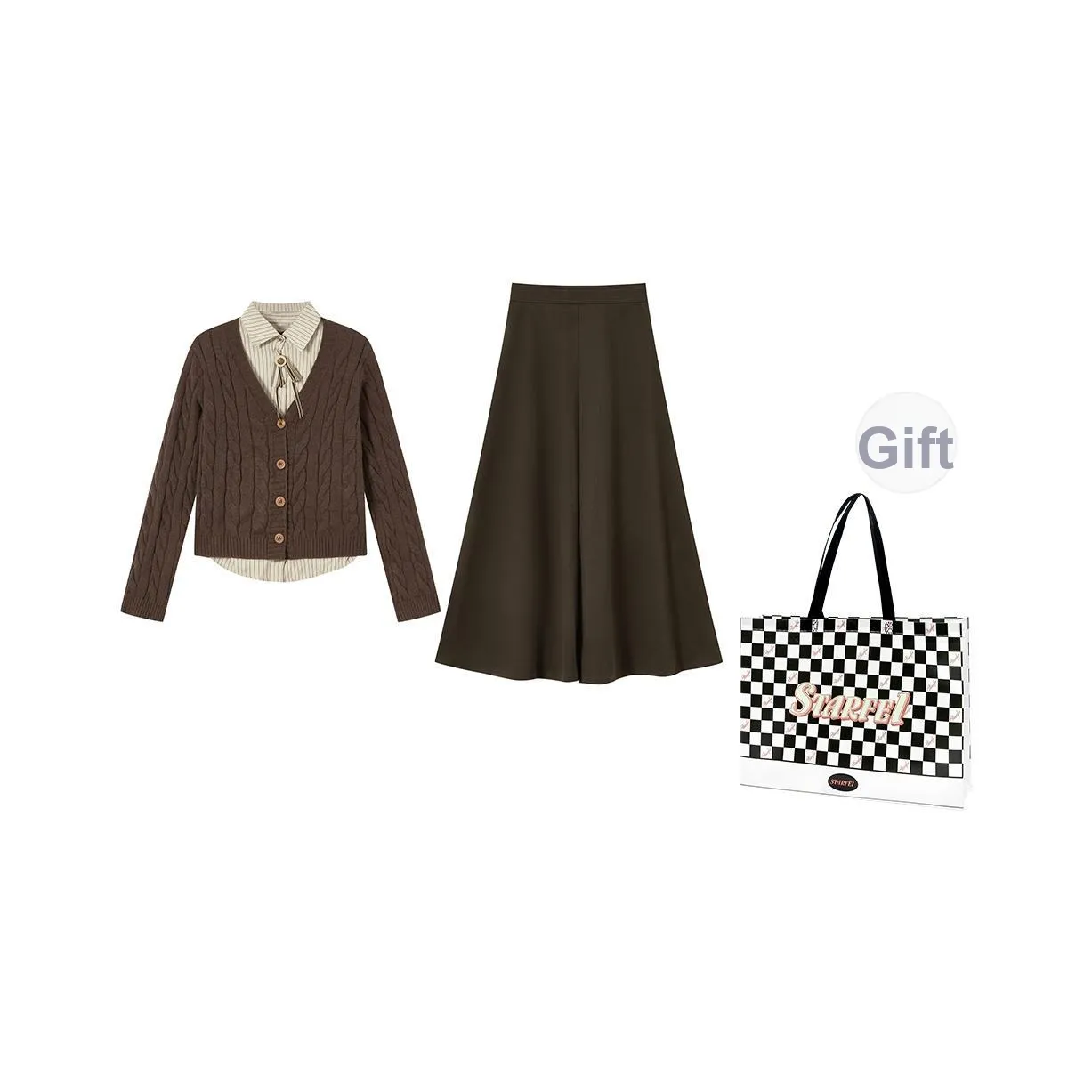 STARFEI Two Piece Skirt Sets Women's