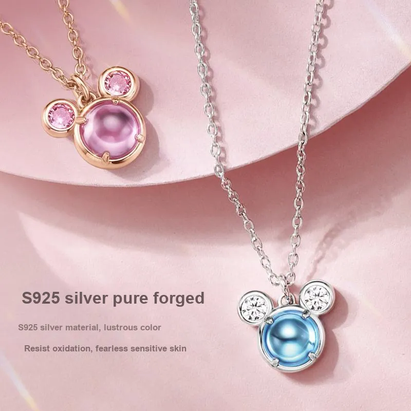 Disney Magic Colors Series S925 Silver Necklaces Women's-18