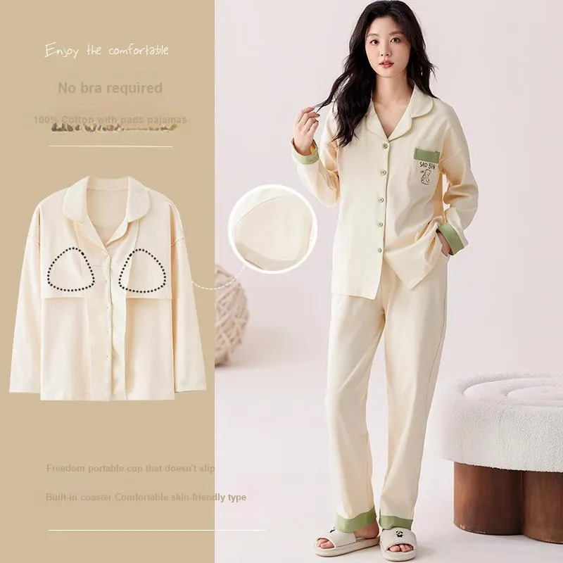 Pretty Lady Pajama Set Women's Ecru-1