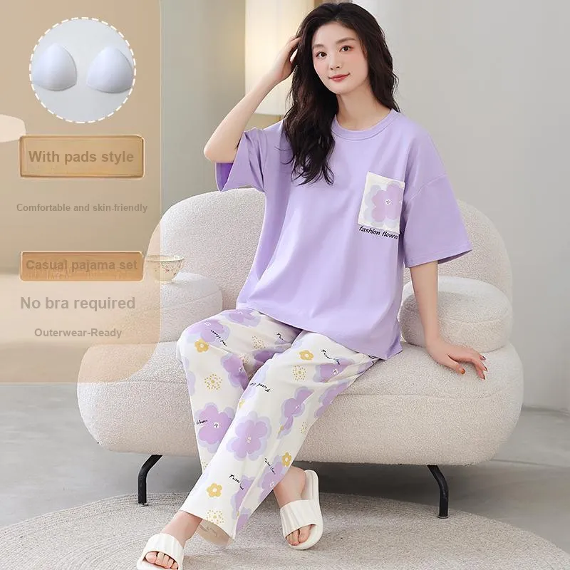 FENTENGCARE Pajama Set Women's Violet-2