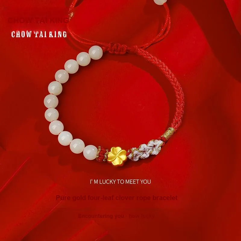 CHOW TAI KING Bracelets White Jade/Pale Greenish White Jade Women's-1