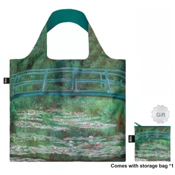 Loqi Polyester Reusable Bag Spring Roll Shopping Bag Shoulder Bag Regular Women's Japanese Bridge