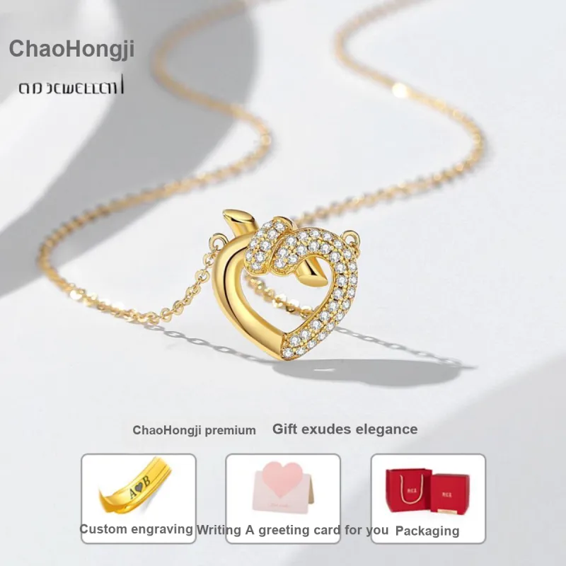 CHAOHONGJI S925 Silver Necklaces Women's-3