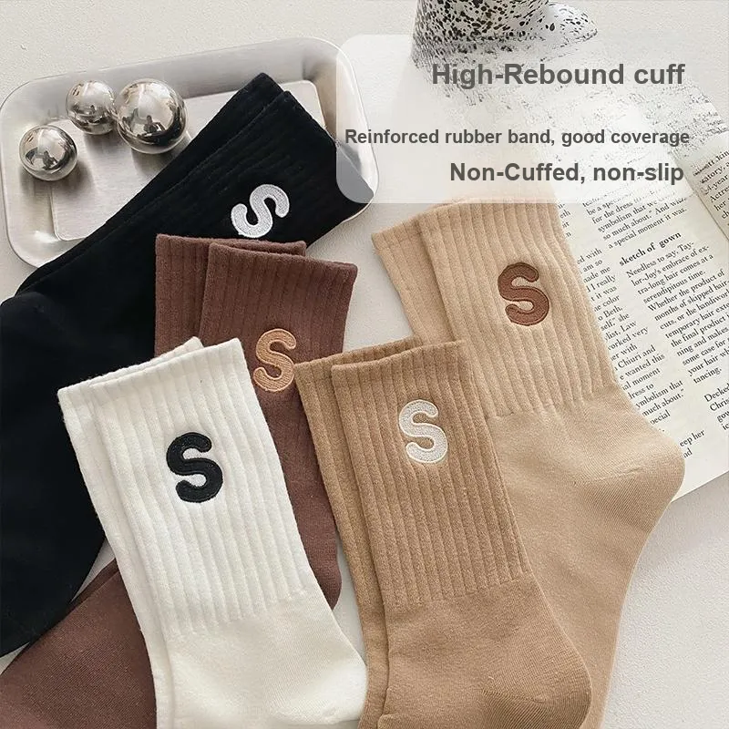 MIIOW Mid Calf Socks Unisex 5 Pack-2