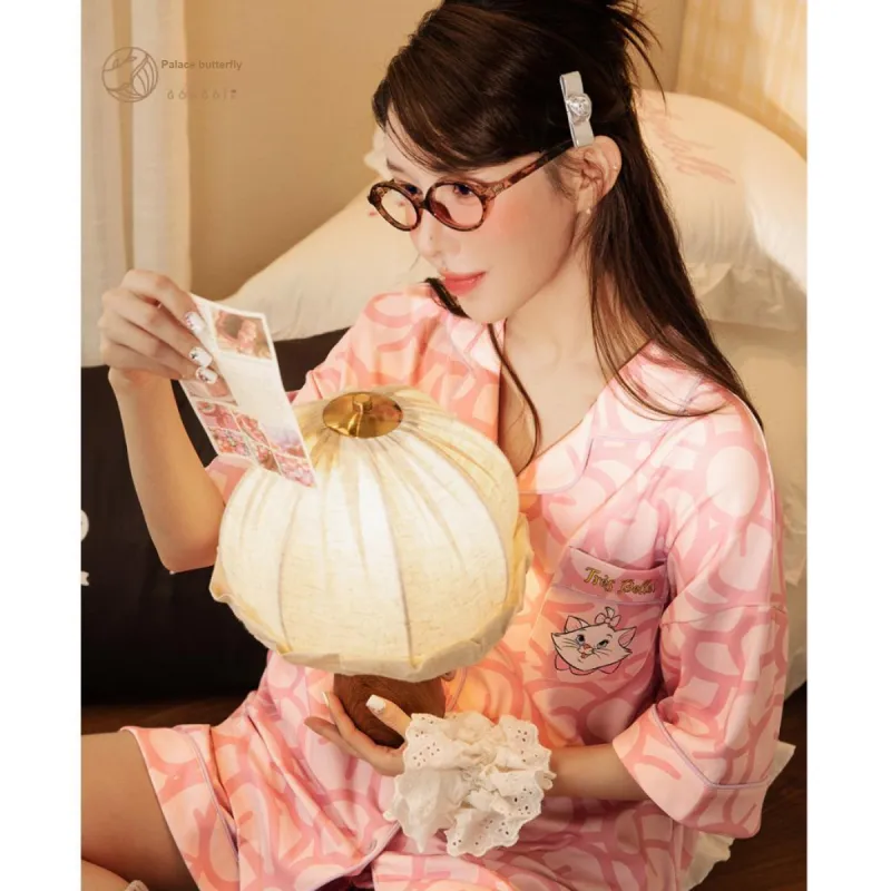Gongdie x Disney Pajama Set Women's Gift Box Set Pink-5