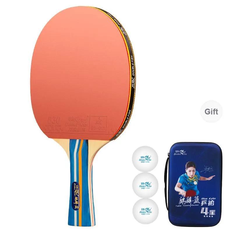 DOUBLEFISH Ping Pong Paddles Unisex Maple Wood Base-163