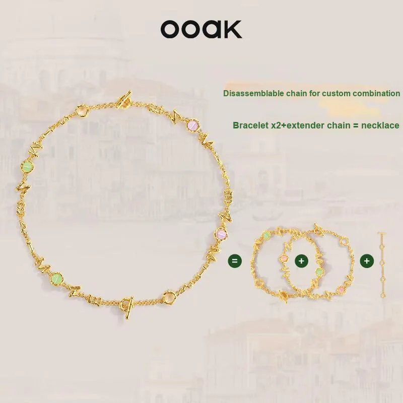 OOAK 18K Gold Plated Copper Bracelets Women's-1