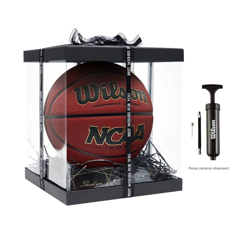 Wilson NCAA PU Basketball Red Brown Size 7 Ball Training Unisex-4