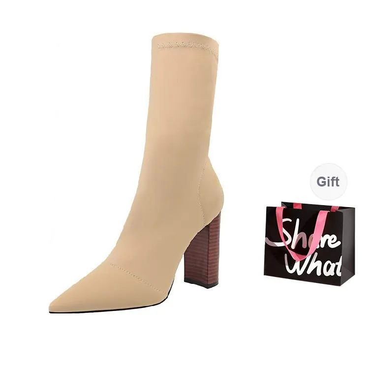 BIGTREE Ankle Boots Women's-5
