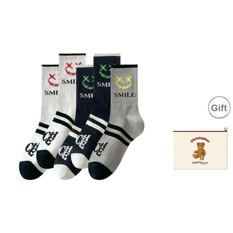 Caramella Mid-Calf Socks Men's Shopping Bag Combo Set-6