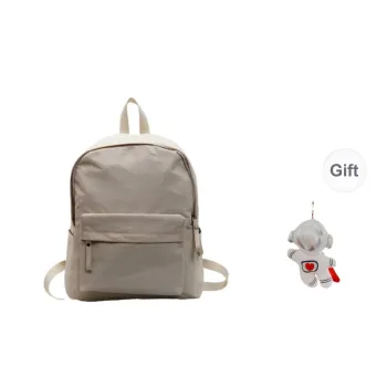 BRABOSTON Fabric Backpack Unisex Ecru/Black/Gray/Chocolate