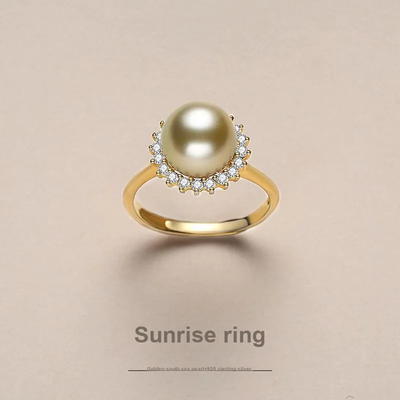 Inlady Saltwater Pearl Rings Women's-1