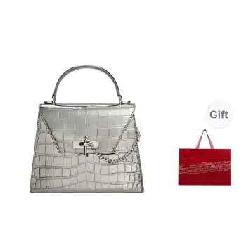 CHARLES&KEITH PU Handbag Trumpets Women's Tin Gray