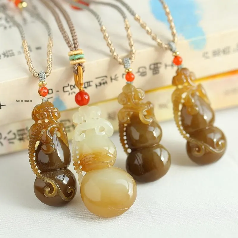 KUNYUYAO Hetian Jade Pendants Pale Greenish White Jade Unisex-20
