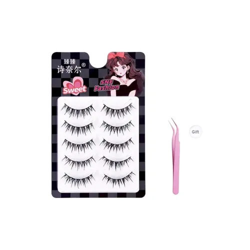 ZHENZHENSHINAIER Клей Бесплатно Comic Wet Влажные салфетки Ван-Пис Клещи для ресниц Объемлящие Позиционирование стиля Натуральный Увеличивающие Позиционирование стиля