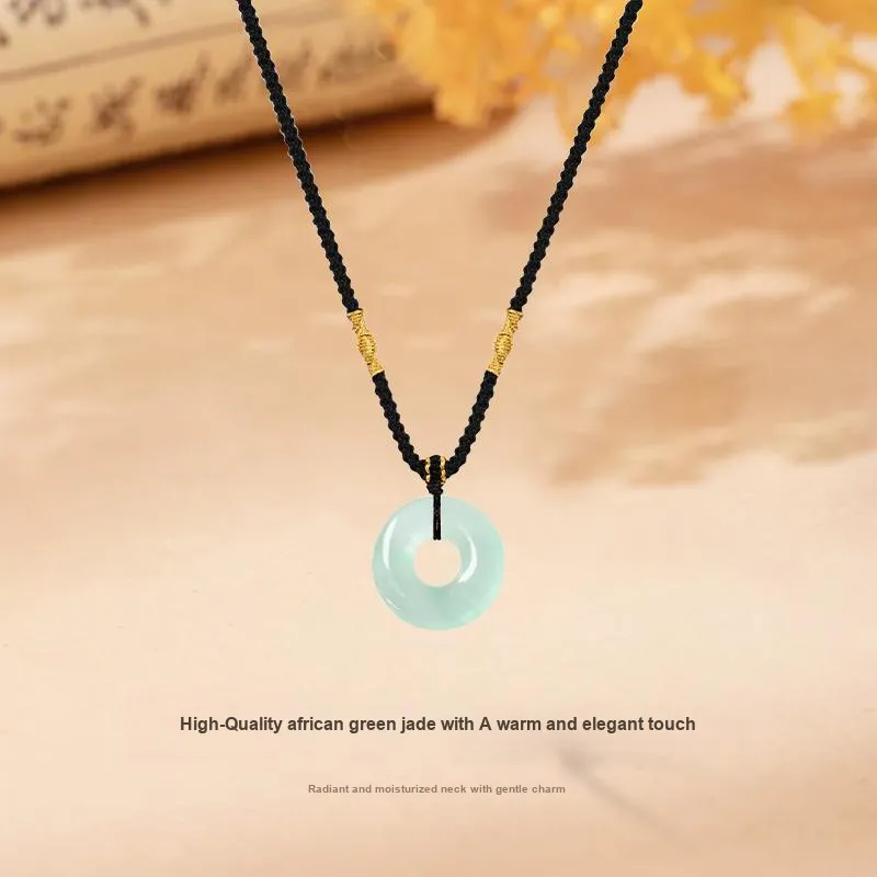 MISS TOOYA African Emerald Necklaces Unisex-2