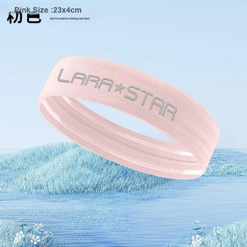 LARA STAR Sweatbands Elastic Moisture Wicking Sweatband 1 Pack Multicolor Silicone Unisex-4