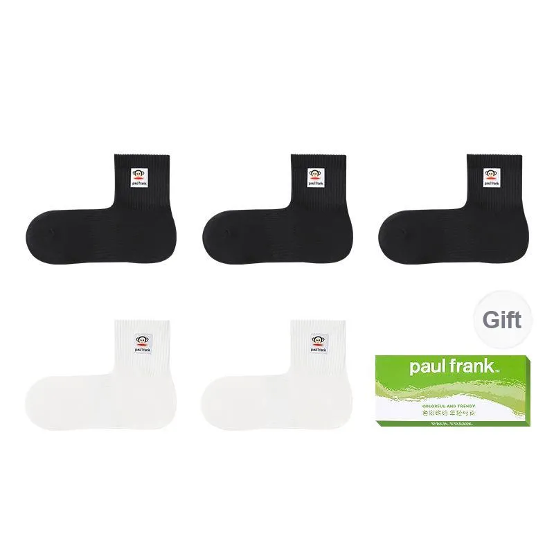 PAUL FRANK Mid Calf Socks Men's Box 5 Pack-5