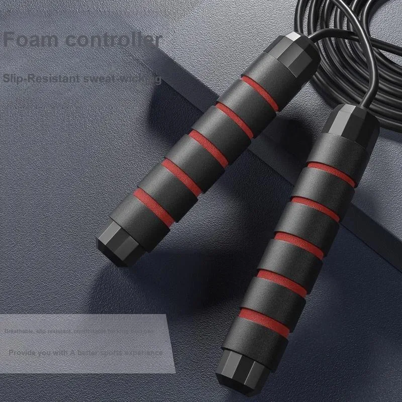 ELFBEAUTY Aerobic Fat Reduction Non Countable Jump Ropes Adults Foam Controller PVC Steel Wire Rope 3m-2