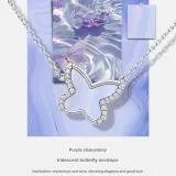 925 Sterling Silver Gold-Plated, Purple Chalcedony