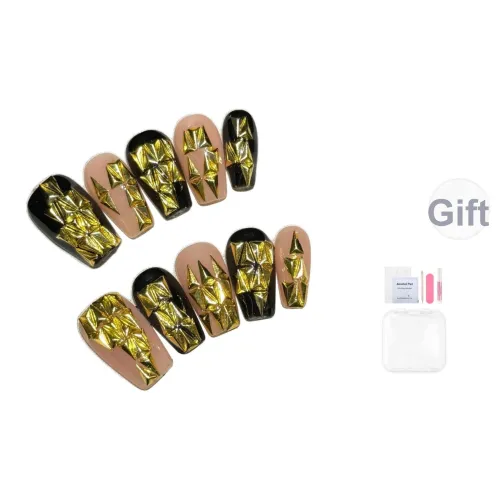 Yun Yue Joe Золотая Легенда Шампанское Золото Dark Series False Nail Средний LADDER 20 мм