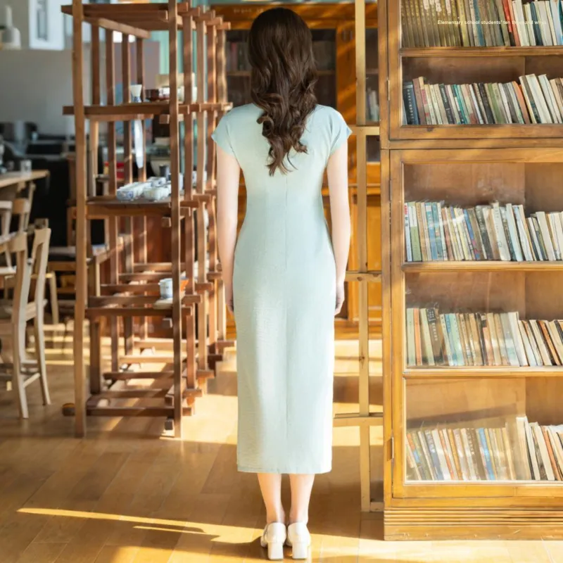 MJ Cheongsams Women's Azure-1