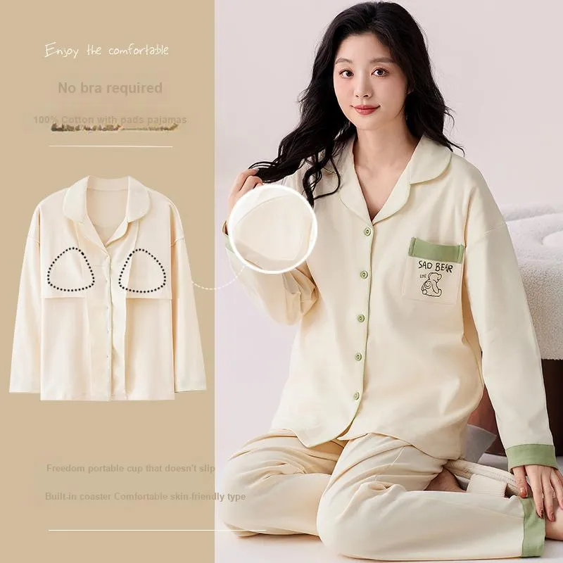 Pretty Lady Pajama Set Women's Ecru-5