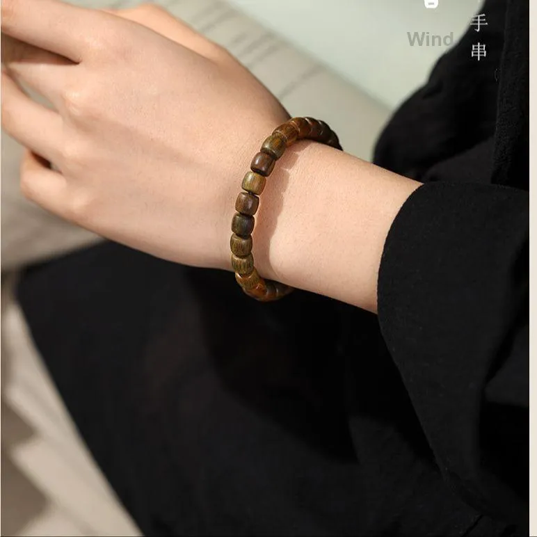 Yuxin Green Sandalwood Bracelets Unisex-6