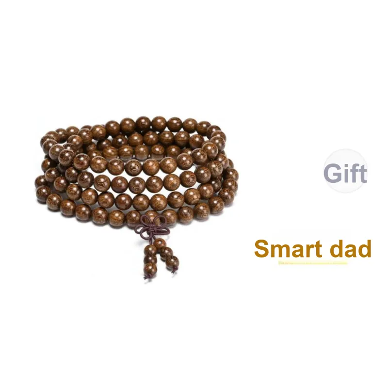 QIONGRUIGE QR Golden Sandalwood Wooden Bracelets Unisex-0
