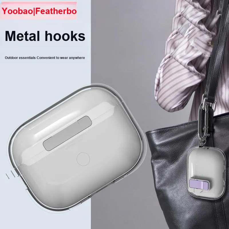 Yoobao Compatibility AirPods4 Protective Cover With Automatic Latch, Fully Enclosed, Impact Resistant Headphone Cases-6