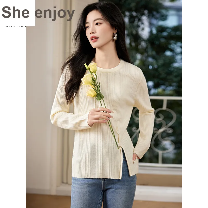 She Enjoys Knitwear Women's Ecru-6