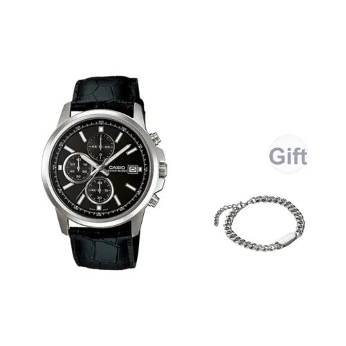 CASIO Кварцевый механизм Часы Мужские Черный циферблат