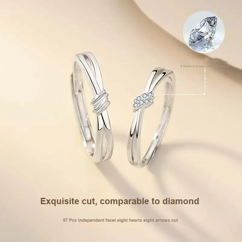 GUDUD 999 Fine Silver Rings Unisex-2