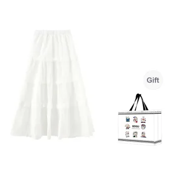 BDGU Casual Long Skirts Women's White