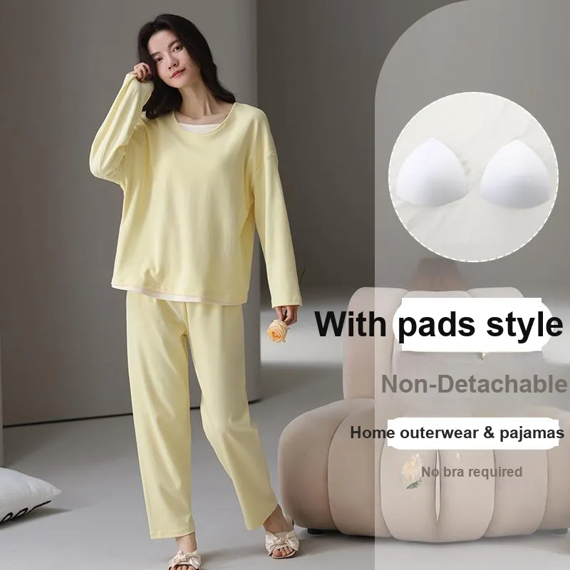 OUSHIBO Pajama Set Women's Image Color-4