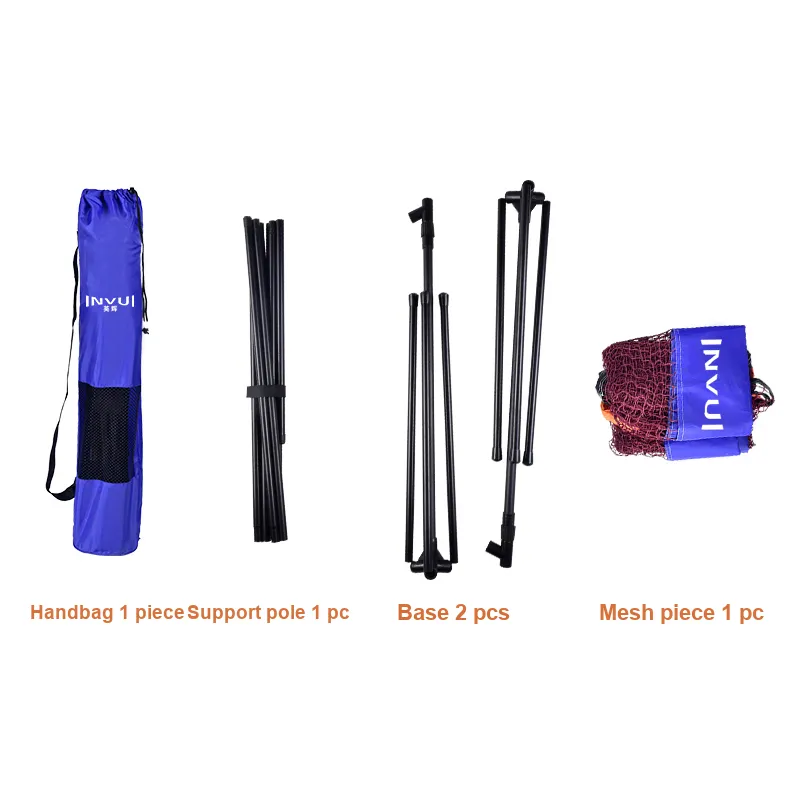 INVUI Foldable And Portable Badminton Nets Frame And Net Posts-11