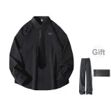 Black Shirt (Comes with Dark Gray Suit Trouser+Brooch)