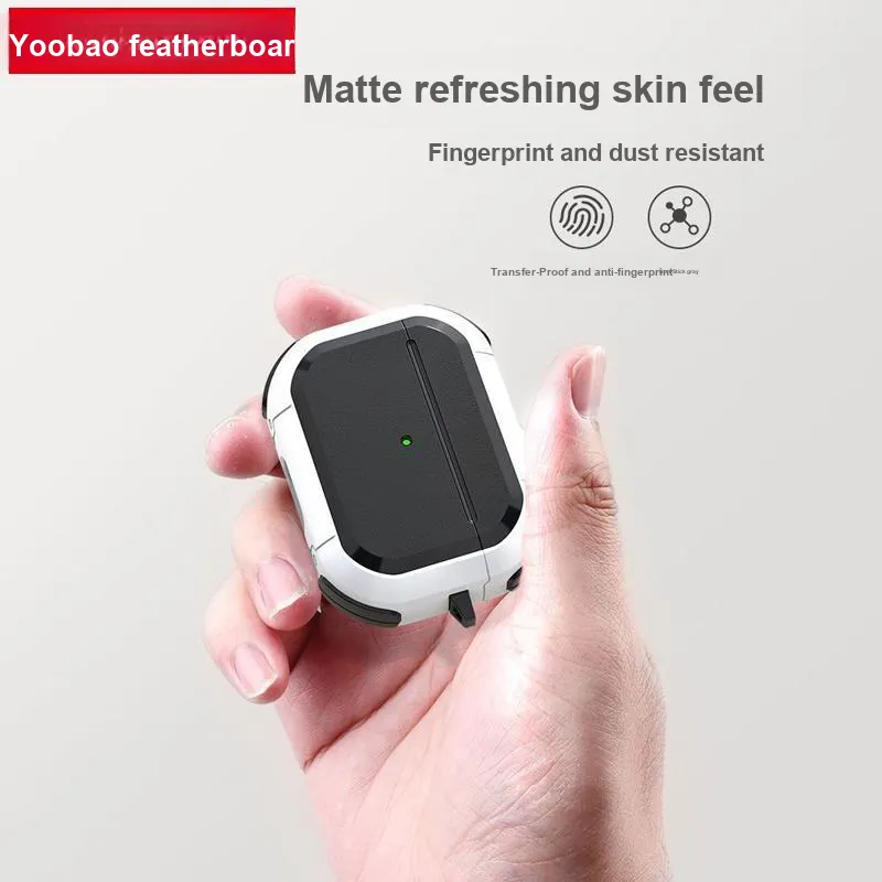 Yoobao Compatibility AirPods1/2/3 TPU Upgraded Airbag Protective Matte With Impact Resistant Features Headphone Cases-5